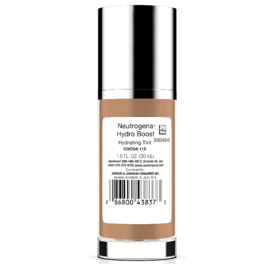 Neutrogena Hydro Boost Hydrating Tint for Dry Skin Cocoa (115) NWT Ret $15